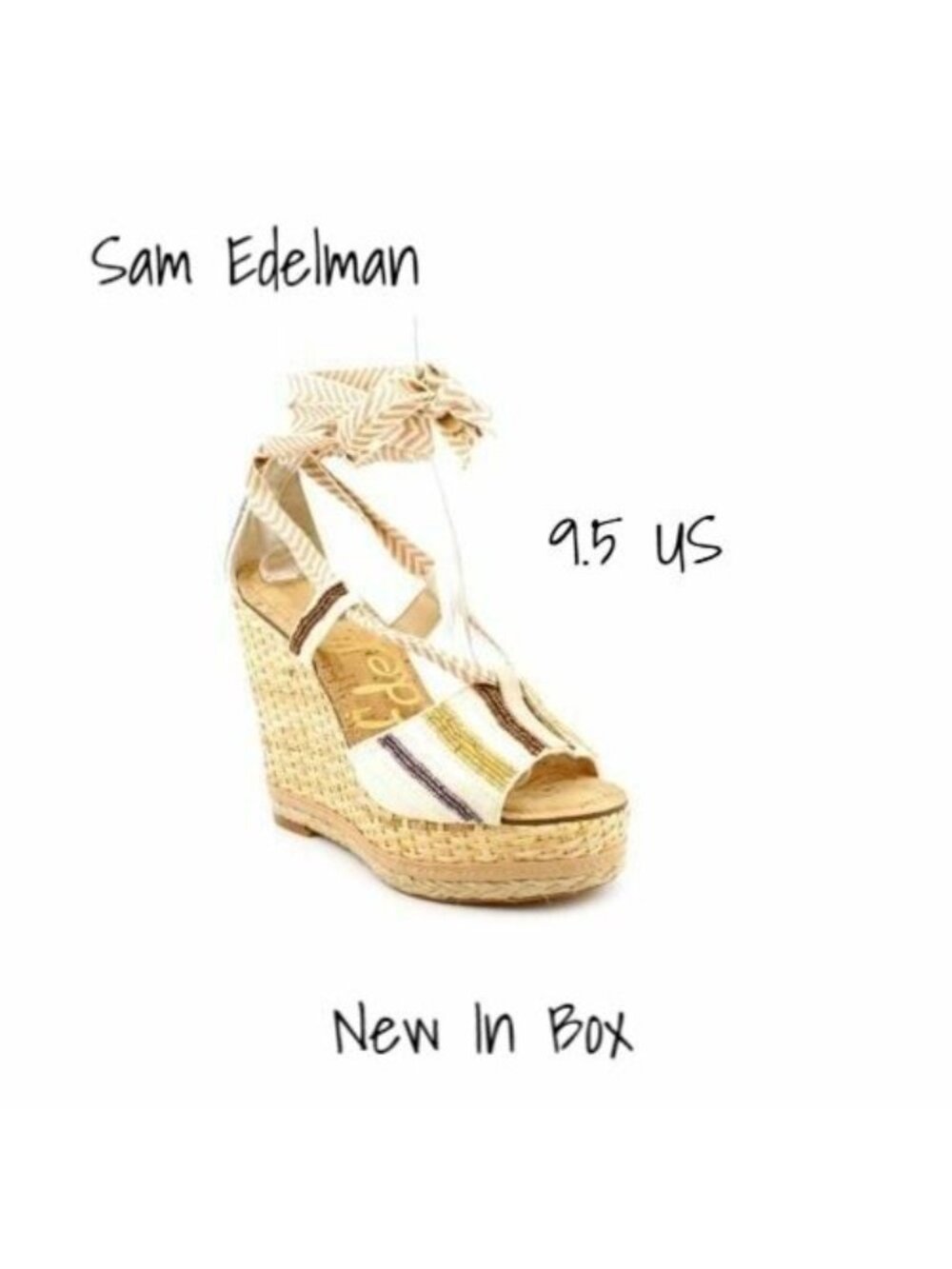 Sam Edelman Women's Wedge Sandals, Heels, Size 9.5 US -New In Box - Picture 6 of 8